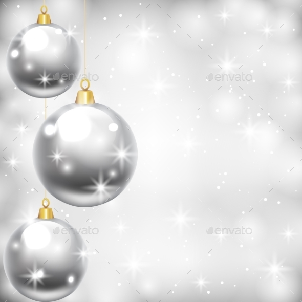 Silver Baubles - Christmas Seasons/Holidays