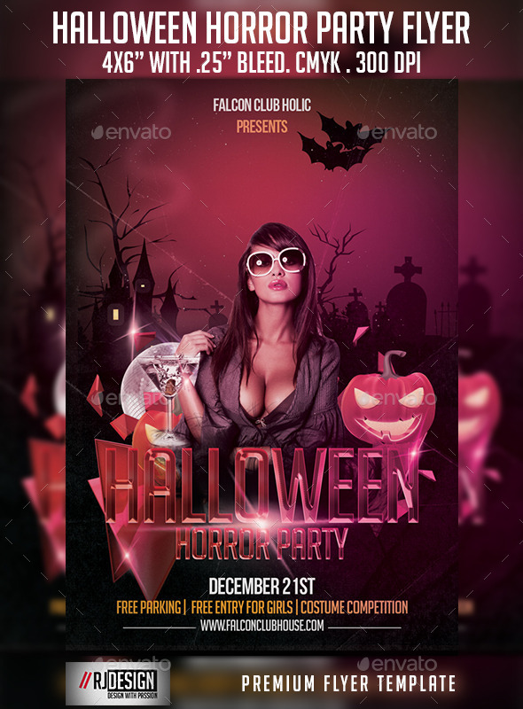 Halloween Horror Party Flyer - Clubs & Parties Events