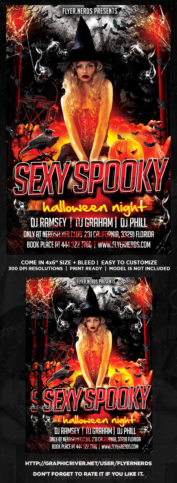 Sexy Spooky Night Party Flyer