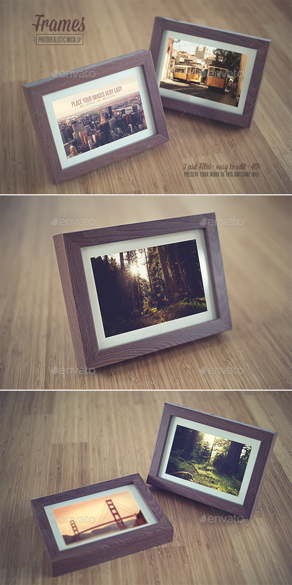 Frame - Realistic Mock Up - Print Product Mock-Ups