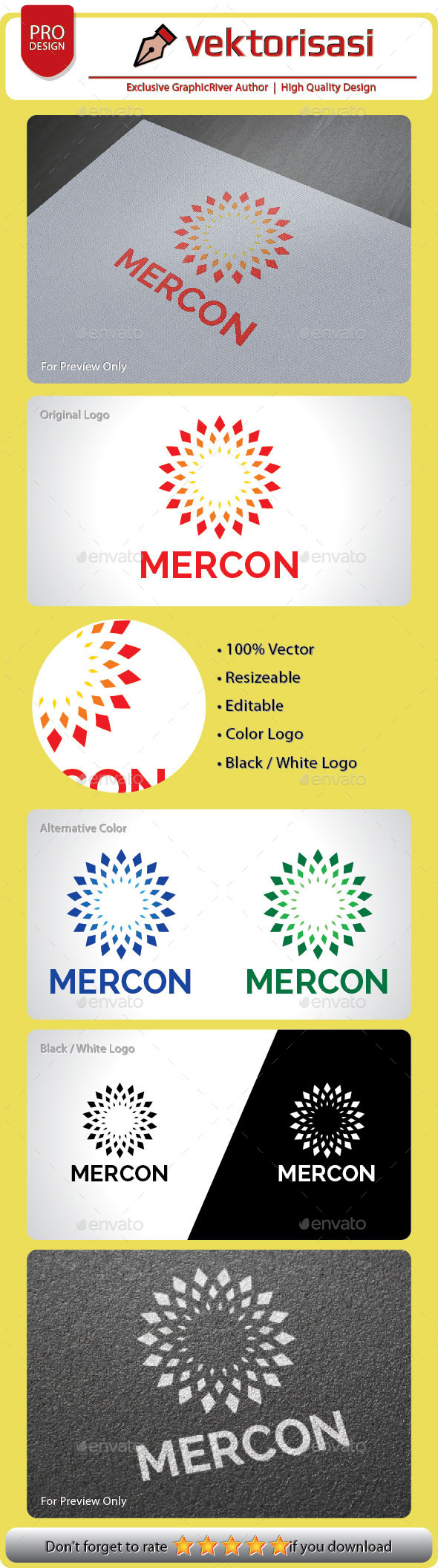 Mercon Logo - Vector Abstract