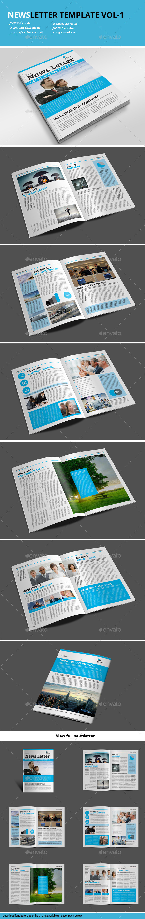 Newsletter Template Vol-1 - Newsletters Print Templates