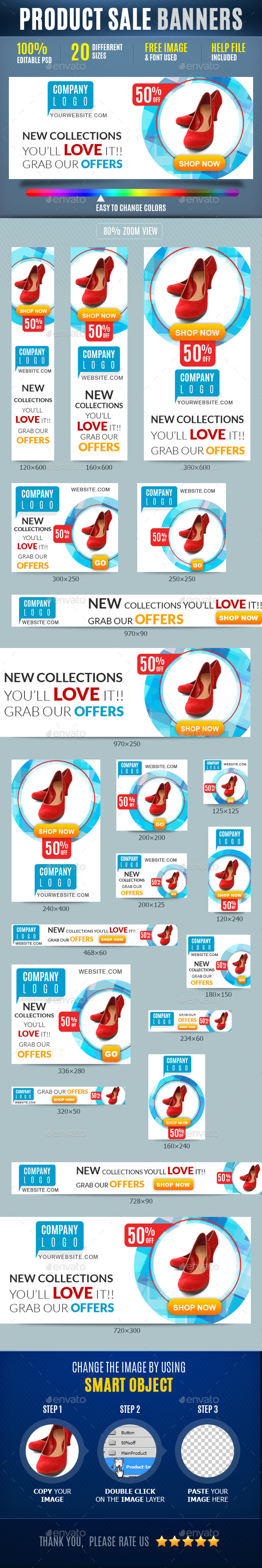 Product Sale Banners - Banners & Ads Web Elements