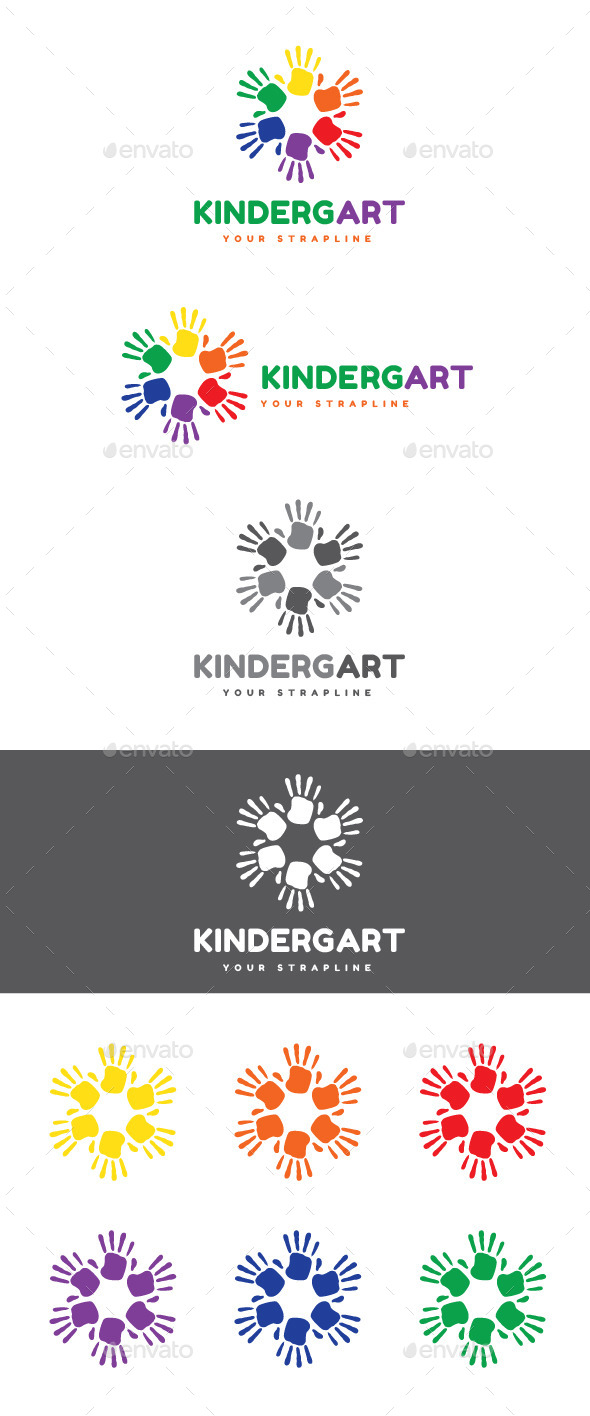 Kindergart Logo - Humans Logo Templates