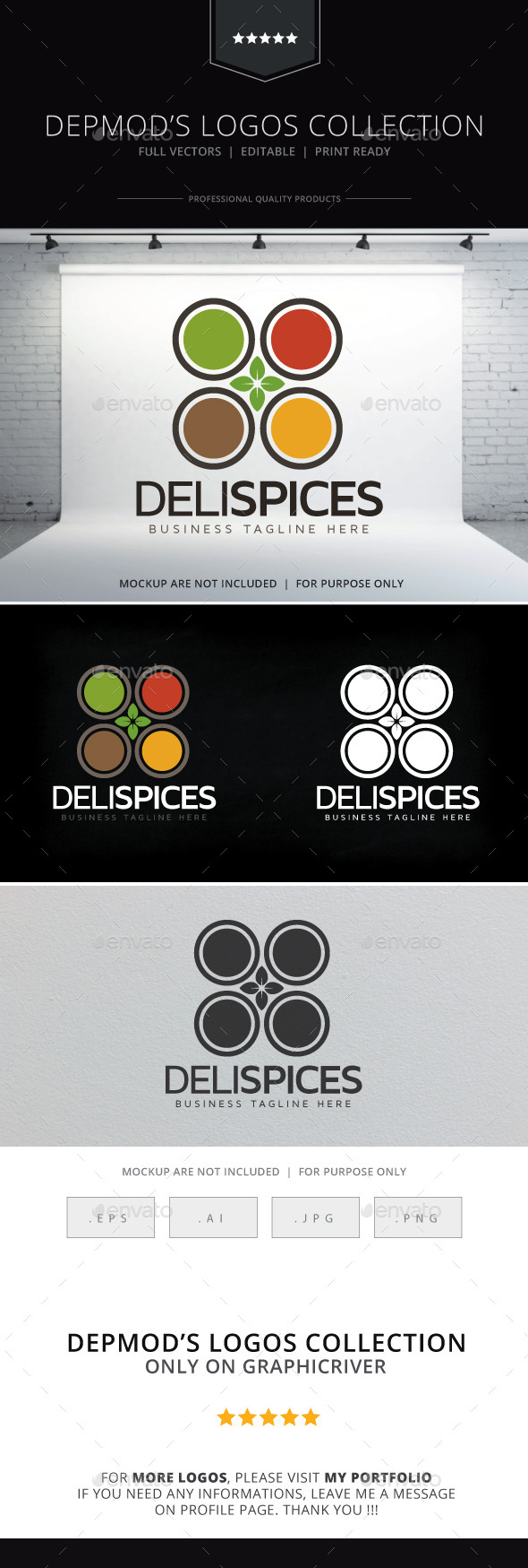 Deli Spices Logo - Food Logo Templates