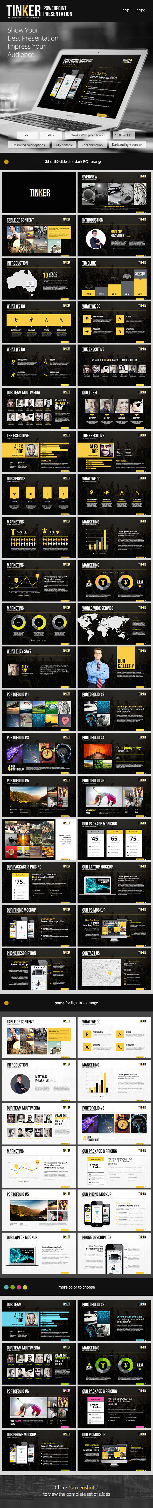 TINKER - Powerpoint Template