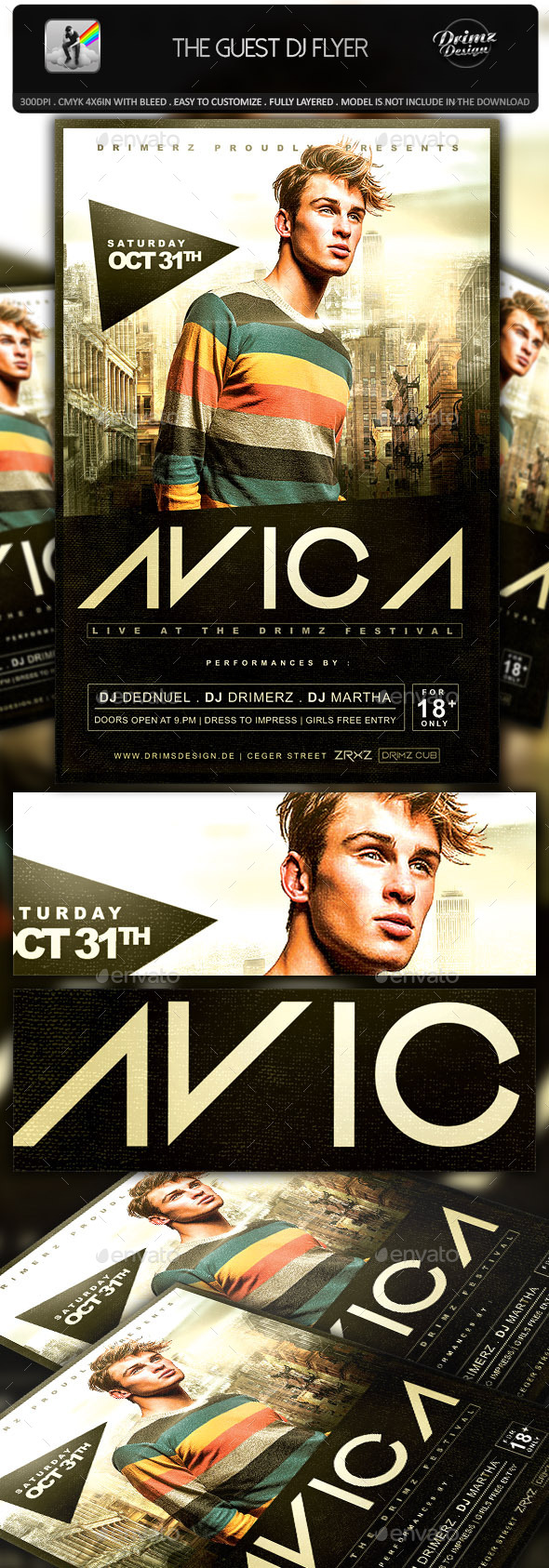 The Guest DJ Flyer - Events Flyers