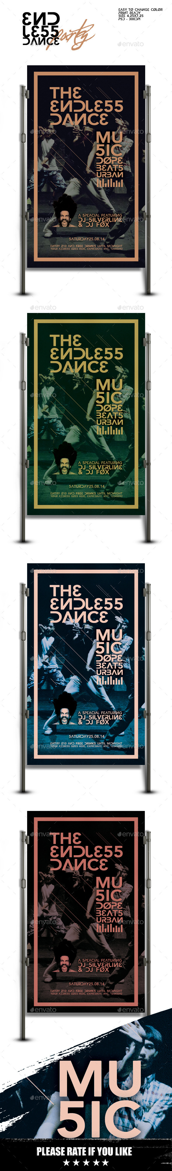 Endless Dance Party Flyer Template - Clubs & Parties Events