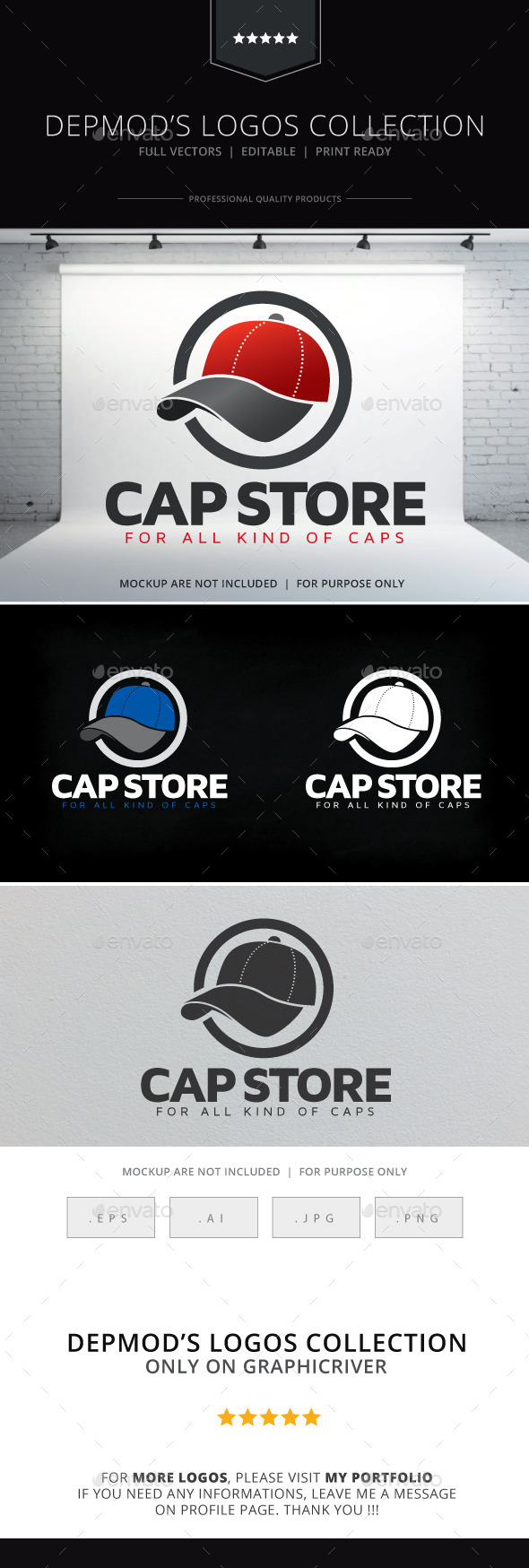 Cap Store Logo - Objects Logo Templates
