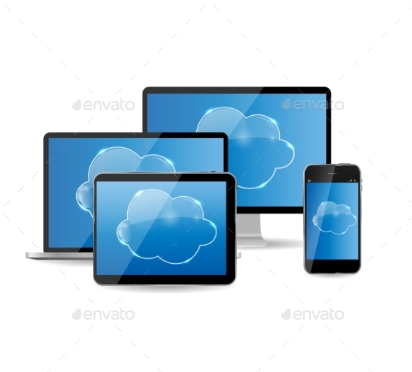 Cloud Computing Business Concept Vector - Computers Technology