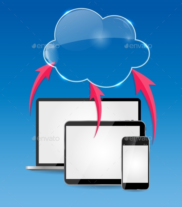 Cloud Computing Business Concept Vector - Computers Technology