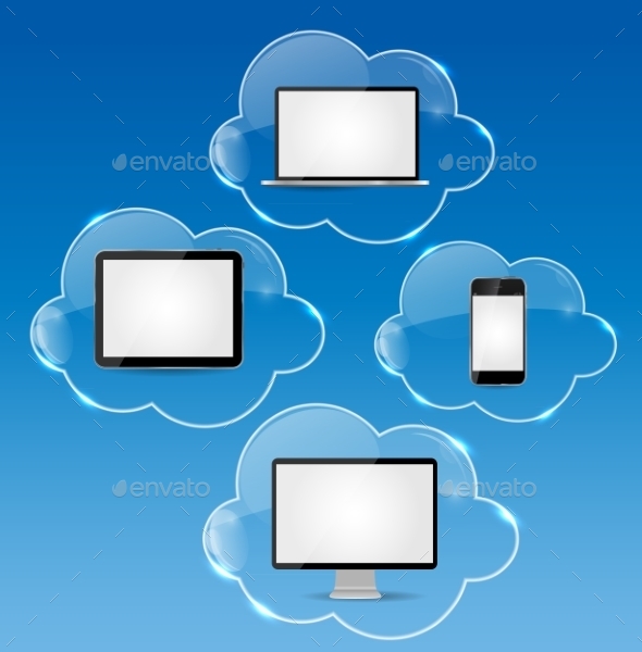 Cloud Computing Business Concept Vector - Computers Technology