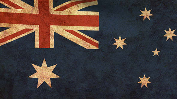 Australia Flag 2 Pack - Grunge and Retro