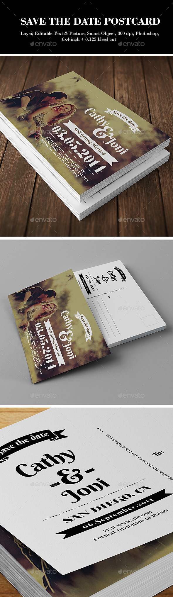 Save the Date Post card - Weddings Cards & Invites