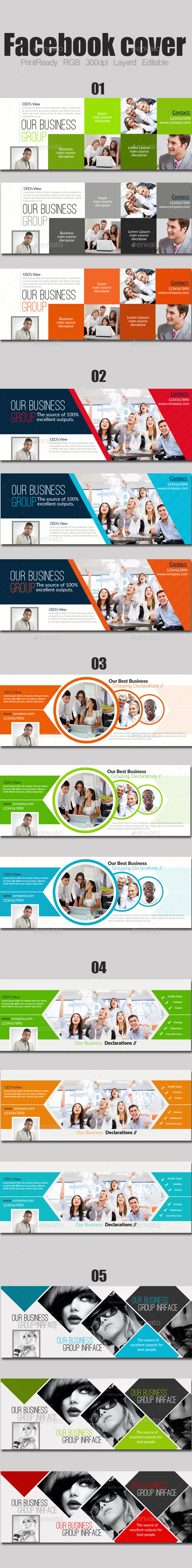 Business Timelines Bundle - Facebook Timeline Covers Social Media