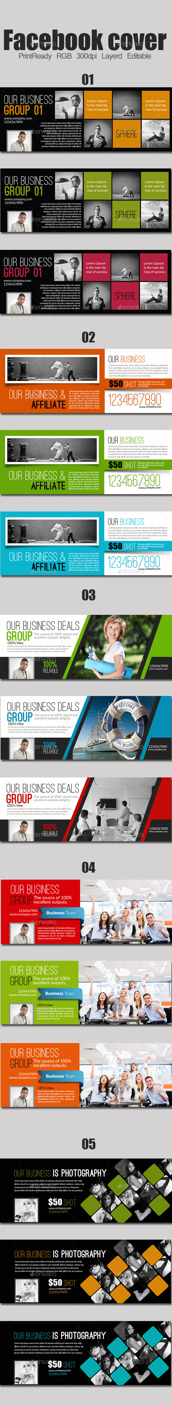 Multi use Timeline Bundle - Facebook Timeline Covers Social Media
