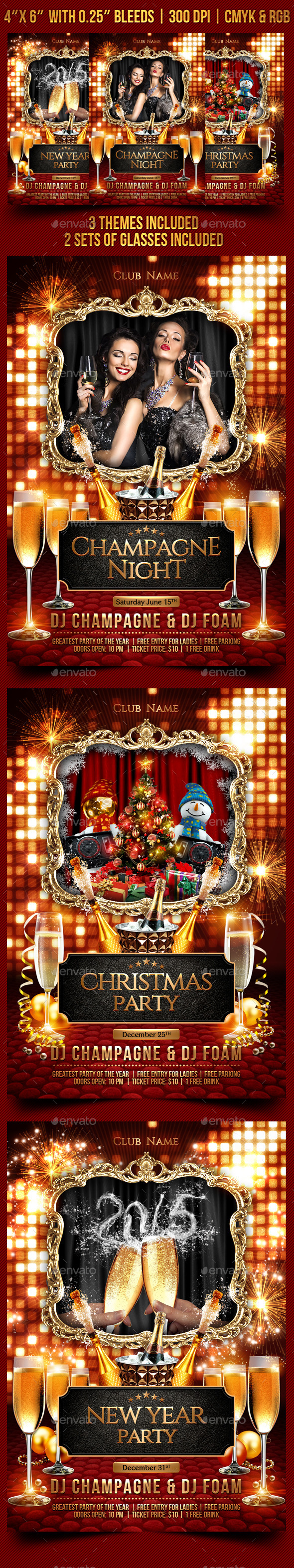 Celebration Flyer Template - Clubs & Parties Events