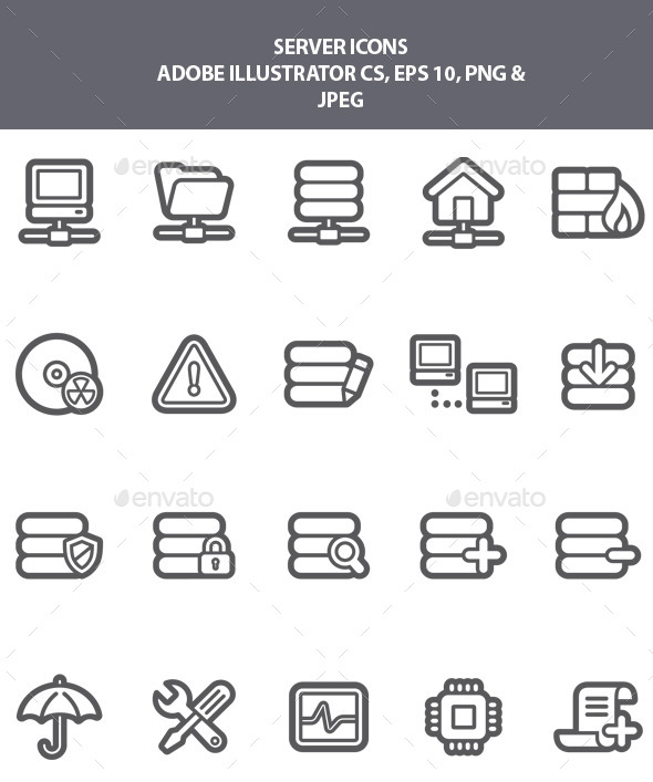 Server Icons - Technology Icons