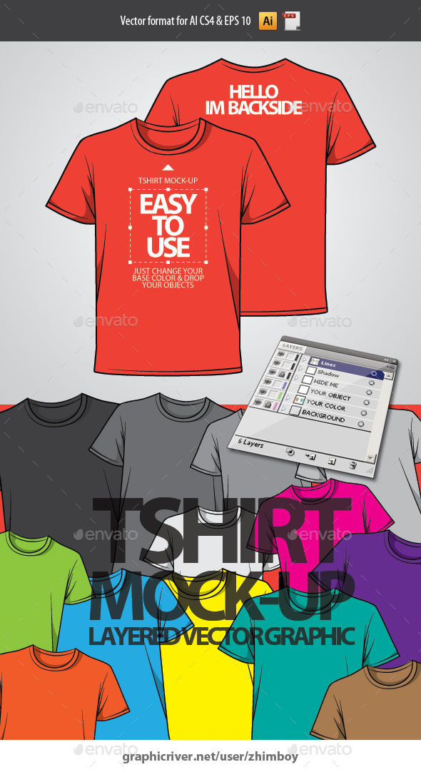 Tshirt Mockup - Miscellaneous Vectors