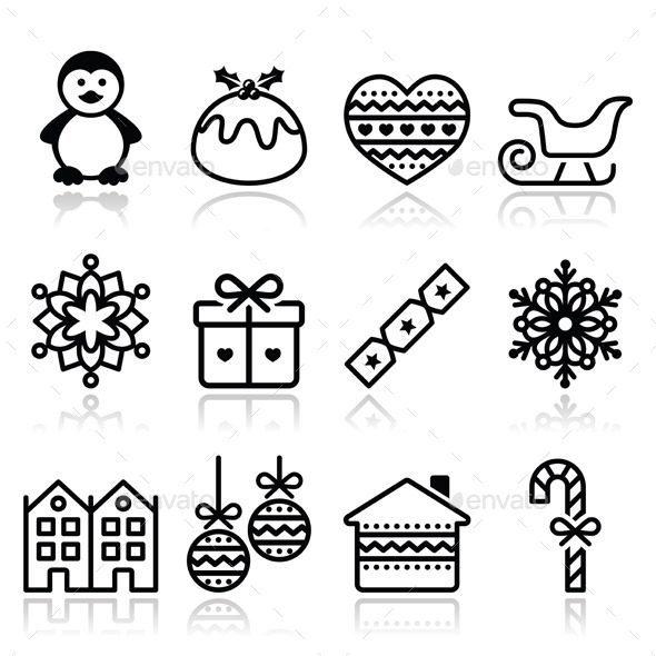 Christmas Winter Icons - Christmas Seasons/Holidays