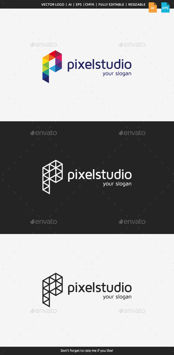 Pixel Studio Logo - Letters Logo Templates