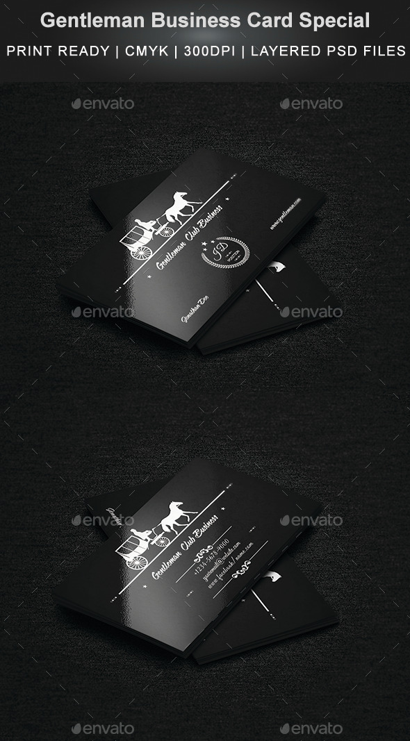 Gentleman Business Card Special - Creative Business Cards
