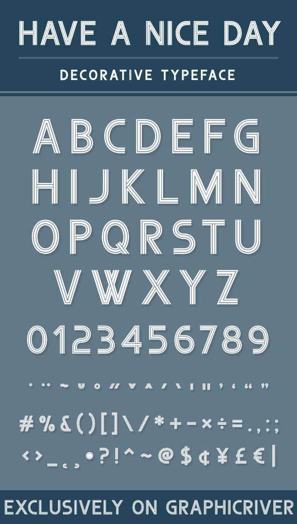 Have a nice day - Decorative Fonts