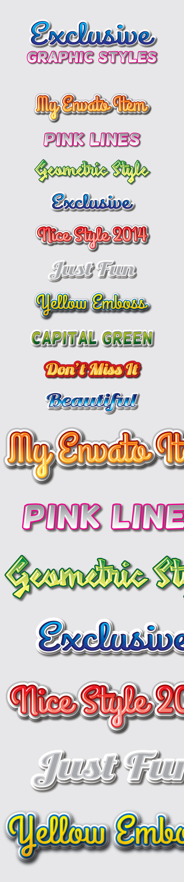 Exclusive Graphic Styles for Ai - Styles Illustrator