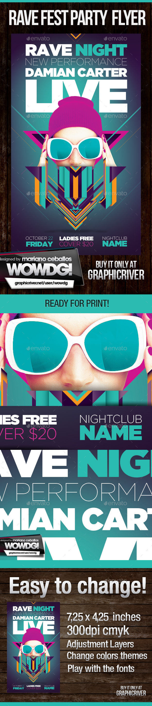 Rave Party Flyer - Clubs & Parties Events