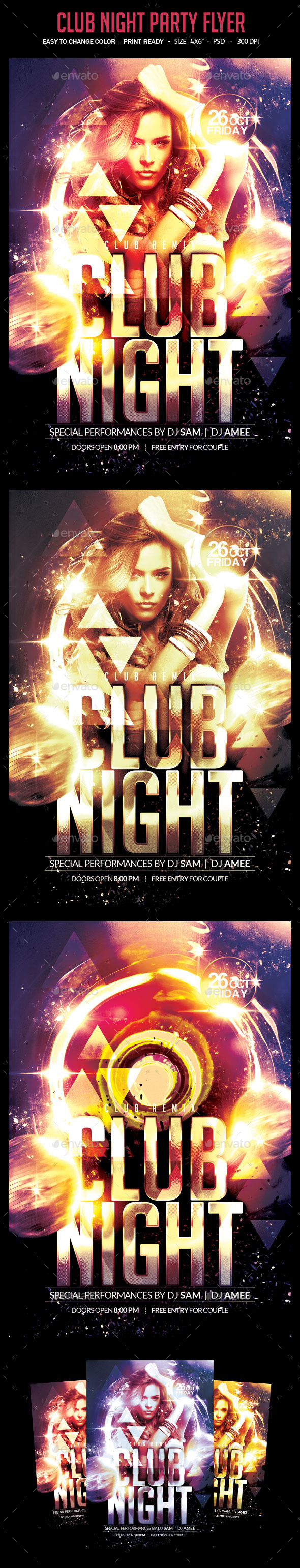 Club Night Party Flyer - Clubs & Parties Events