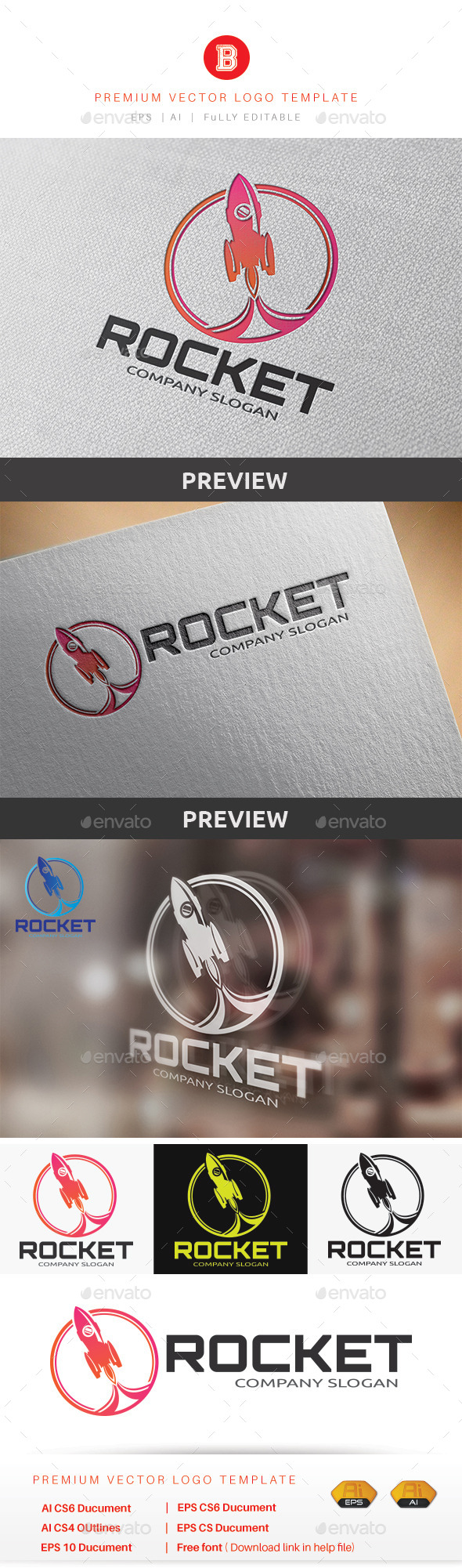 Rocket Logo - Objects Logo Templates