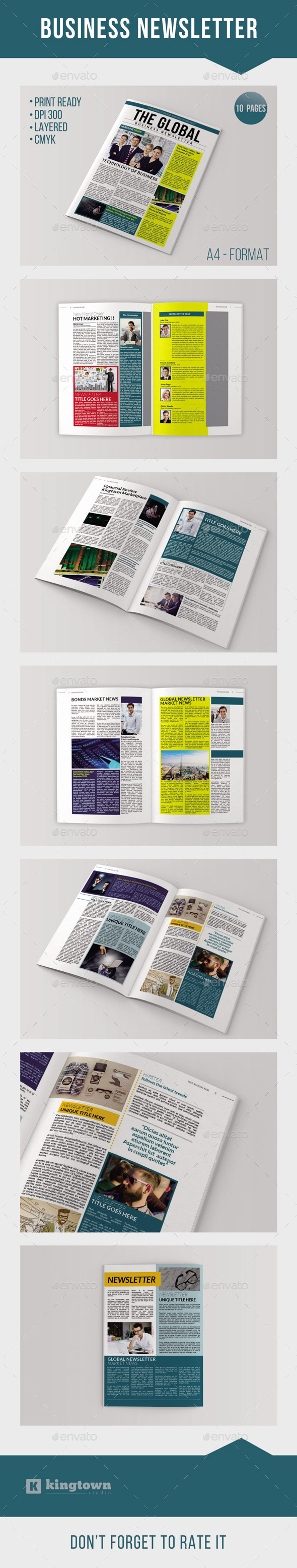Business Newsletter Vol. 2 - Newsletters Print Templates