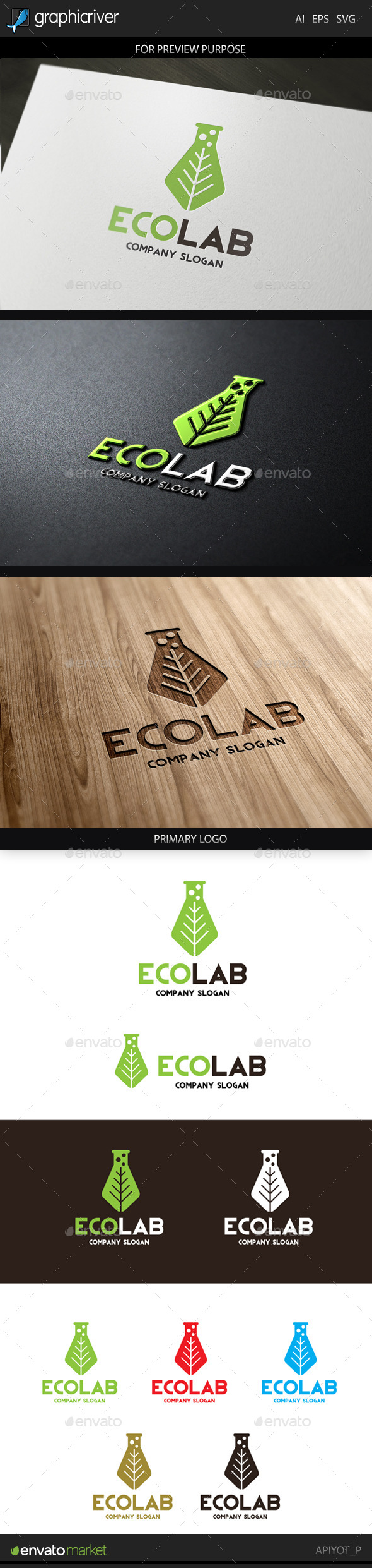 Eco Lab Logo - Abstract Logo Templates