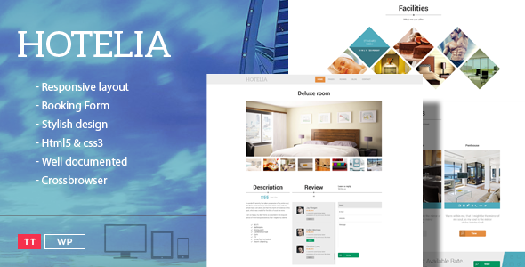 Hotelia - WordPress Hotel Theme - Travel Retail