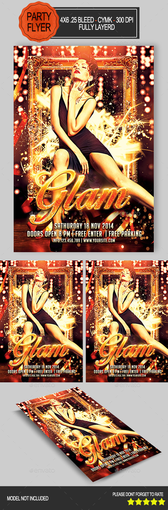 Glam Party Flyer - Clubs & Parties Events