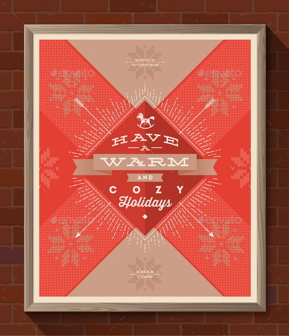 Winter Holidays Greeting Poster - Christmas Seasons/Holidays