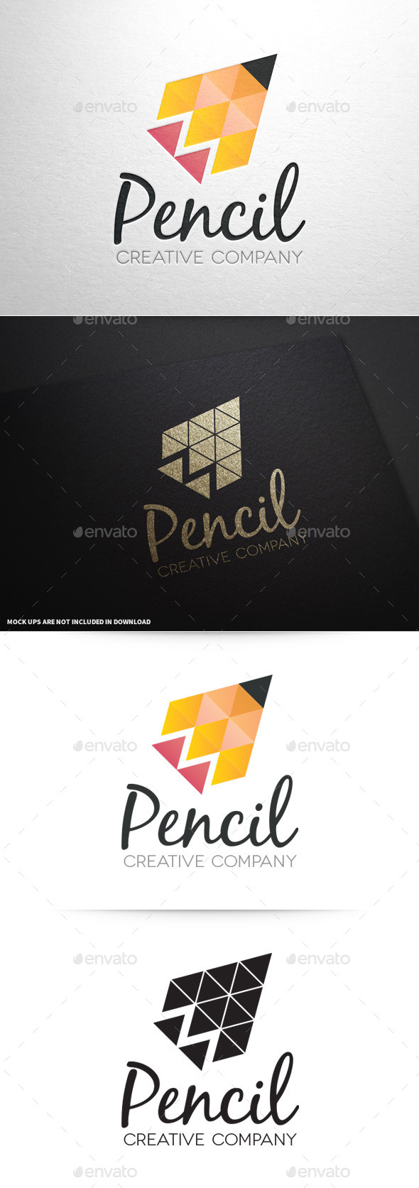 Pencil Creative Logo Template - Abstract Logo Templates