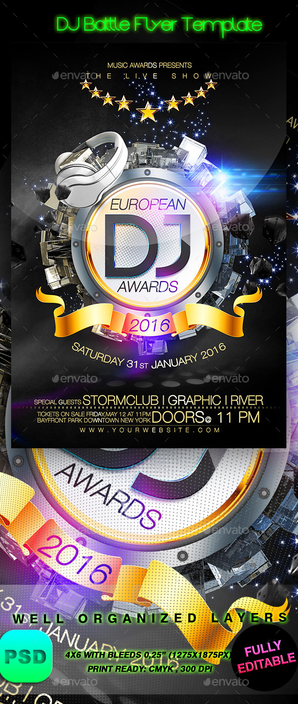 DJ Battle Flyer Template - Events Flyers