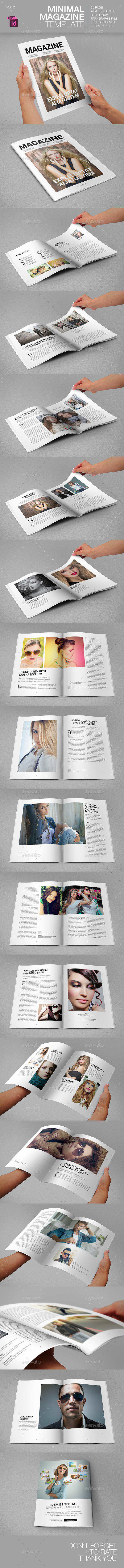 Minimal Magazine Template - Magazines Print Templates