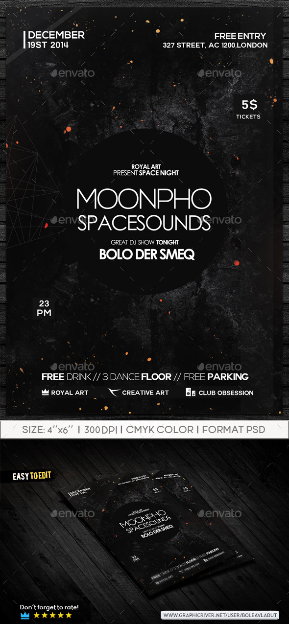 Abstract Night Flyer - Clubs & Parties Events