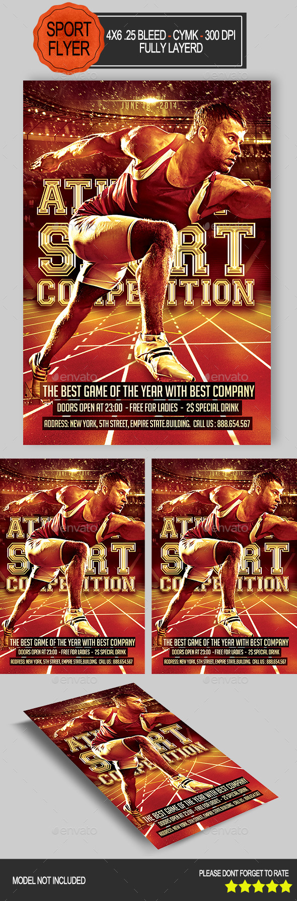 Athletic Competition Flyer - Sports Events