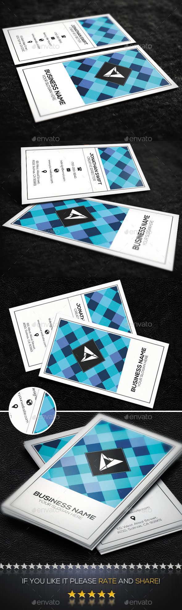 Classic Corporate Business Card No.01 - Corporate Business Cards