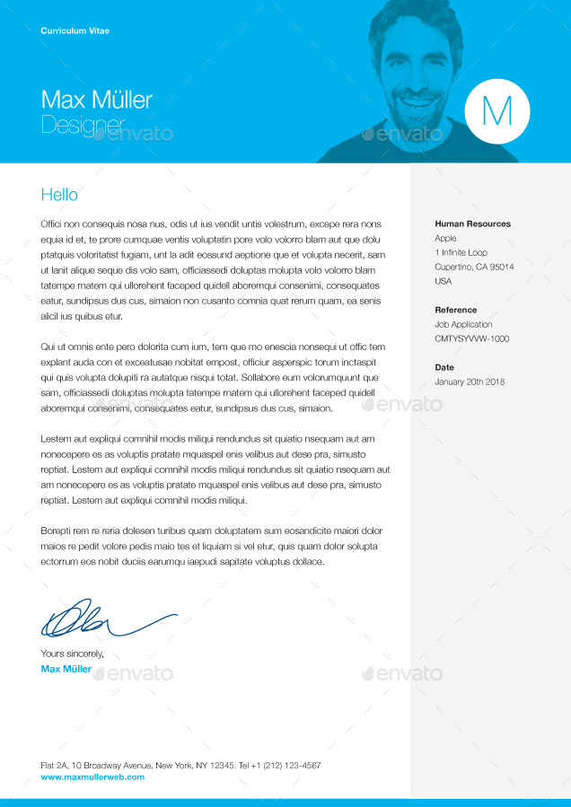 Neue Swiss Resume CV, Print Templates | GraphicRiver