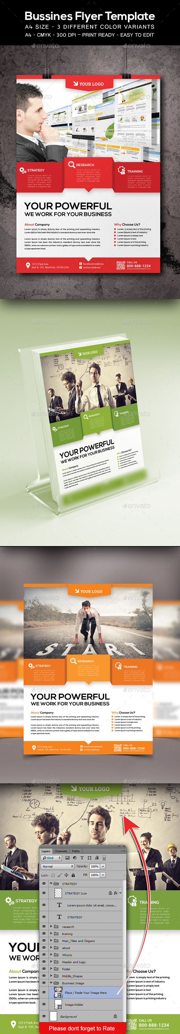 Corporate / Business Flyer Template - Corporate Flyers