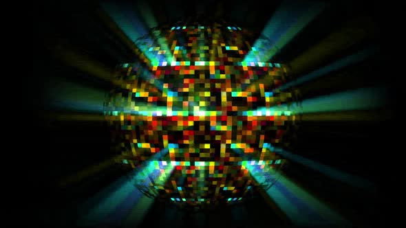 Luminous Disco Ball Pixel
