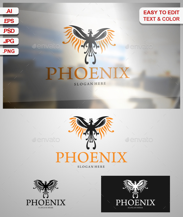 Phoenix - Animals Logo Templates