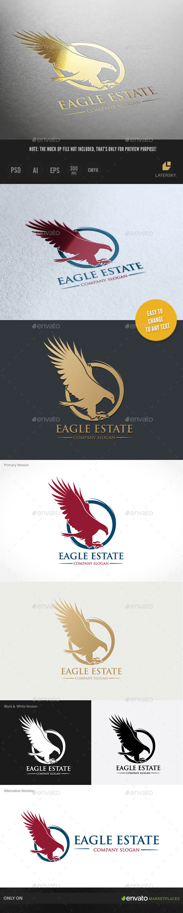 Eagle Estate - Crests Logo Templates