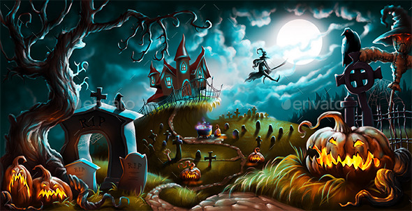 Halloween - Scenes Illustrations