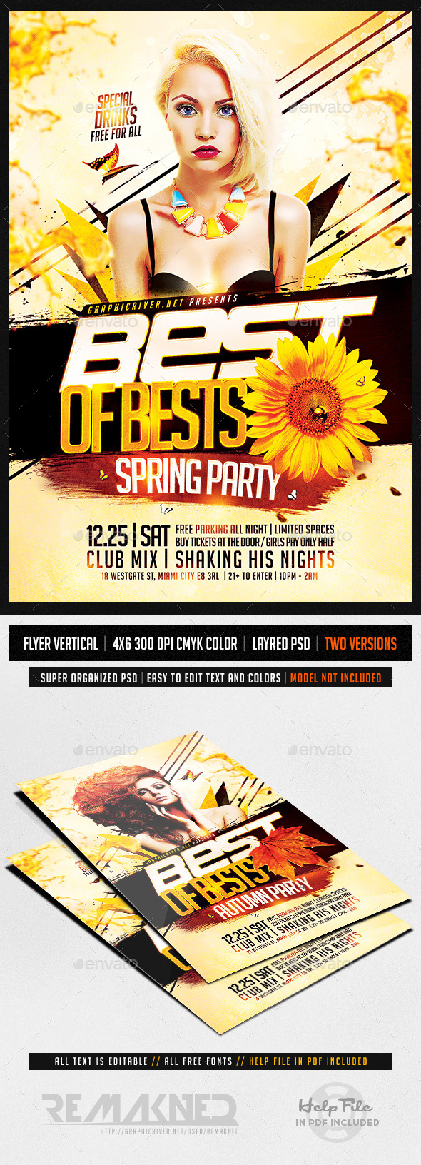 Bests Music Station | Flyer Template PSD - Flyers Print Templates