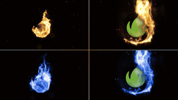 Sphere Fire Logo - VideoHive 9239367